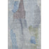 5' X 8' Denim Blue And Gray Abstract Washable Area Rug With UV Protection