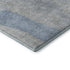 5' X 8' Denim Blue And Gray Abstract Washable Area Rug With UV Protection