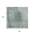5' X 8' Teal Purple And Gray Abstract Washable Area Rug With UV Protection