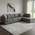 8' X 10' Blush Gray And Ivory Abstract Washable Area Rug With UV Protection