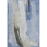 5' X 8' Denim Blue Gray And Ivory Abstract Washable Area Rug With UV Protection
