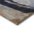 8' Beige Lavender And Ivory Abstract Washable Round Rug With UV Protection