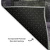 8' X 10' Sage And Lavender Striped Washable Area Rug With UV Protection