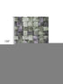 8' X 10' Sage And Lavender Striped Washable Area Rug With UV Protection