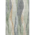 8' X 10' Artichoke Green Gray And Beige Abstract Washable Area Rug With UV Protection