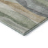 8' X 10' Artichoke Green Gray And Beige Abstract Washable Area Rug With UV Protection