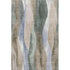 5' X 8' Beige Blue And Ivory Abstract Washable Area Rug With UV Protection