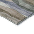 5' X 8' Beige Blue And Ivory Abstract Washable Area Rug With UV Protection