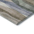 8' X 10' Beige Blue And Ivory Abstract Washable Area Rug With UV Protection