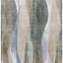 8' X 10' Beige Blue And Ivory Abstract Washable Area Rug With UV Protection
