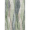 5' X 8' Fern Green Beige And Gray Abstract Washable Area Rug With UV Protection