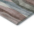 8' X 10' Salmon Blue And Mauve Abstract Washable Area Rug With UV Protection