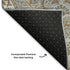 5' X 8' Beige Ivory And Blue Floral Washable Area Rug With UV Protection