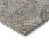 5' X 8' Beige Ivory And Blue Floral Washable Area Rug With UV Protection