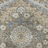 5' X 8' Beige Ivory And Blue Floral Washable Area Rug With UV Protection