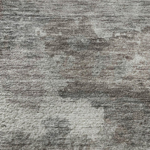 5' X 8' Brown And Gray Abstract Washable Area Rug With UV Protection