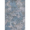 8' X 10' Denim Blue And Gray Abstract Washable Area Rug With UV Protection