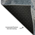 8' X 10' Denim Blue And Gray Abstract Washable Area Rug With UV Protection