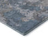 8' X 10' Denim Blue And Gray Abstract Washable Area Rug With UV Protection