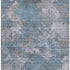 8' X 10' Denim Blue And Gray Abstract Washable Area Rug With UV Protection