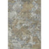 8' X 10' Gold And Gray Abstract Washable Area Rug With UV Protection