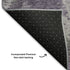 8' Purple And Gray Abstract Washable Round Rug With UV Protection