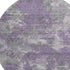 8' Purple And Gray Abstract Washable Round Rug With UV Protection