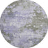 8' Lavender And Taupe Abstract Washable Round Rug With UV Protection
