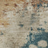 5' X 8' Beige Copper And Blue Abstract Washable Area Rug With UV Protection