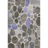 5' X 8' Chocolate Ivory And Lavender Geometric Washable Area Rug With UV Protection