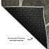 5' X 8' Chocolate Ivory And Lavender Geometric Washable Area Rug With UV Protection