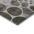 5' X 8' Chocolate Ivory And Lavender Geometric Washable Area Rug With UV Protection