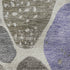 5' X 8' Chocolate Ivory And Lavender Geometric Washable Area Rug With UV Protection