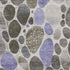 5' X 8' Chocolate Ivory And Lavender Geometric Washable Area Rug With UV Protection