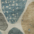 8' X 10' Teal Beige And Ivory Geometric Washable Area Rug With UV Protection