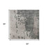 5' X 8' Blush Beige And Sage Abstract Washable Area Rug With UV Protection