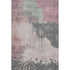 5' X 8' Blush Beige And Sage Abstract Washable Area Rug With UV Protection