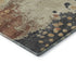 5' X 8' Rust Beige And Blue Abstract Washable Area Rug With UV Protection
