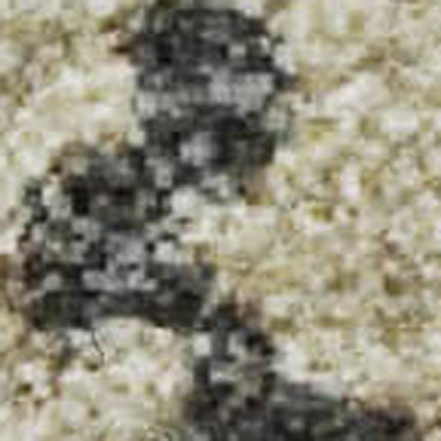 5' X 8' Rust Beige And Blue Abstract Washable Area Rug With UV Protection