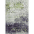 8' X 10' Artichoke Green And Eggplant Geometric Washable Area Rug With UV Protection