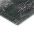 8' Blush And Emerald Geometric Washable Round Rug With UV Protection