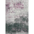 9' X 12' Blush And Emerald Geometric Washable Area Rug With UV Protection