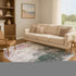 9' X 12' Blush And Emerald Geometric Washable Area Rug With UV Protection