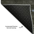 5' X 8' Denim Blue And Chocolate Geometric Washable Area Rug With UV Protection