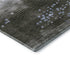 5' X 8' Denim Blue And Chocolate Geometric Washable Area Rug With UV Protection