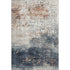 9' X 12' Linen And Blue Geometric Washable Area Rug With UV Protection