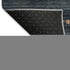 9' X 12' Linen And Blue Geometric Washable Area Rug With UV Protection