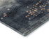 9' X 12' Linen And Blue Geometric Washable Area Rug With UV Protection