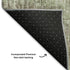 5' X 8' Fern Green And Taupe Geometric Washable Area Rug With UV Protection