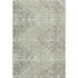 5' X 8' Fern Green And Taupe Geometric Washable Area Rug With UV Protection